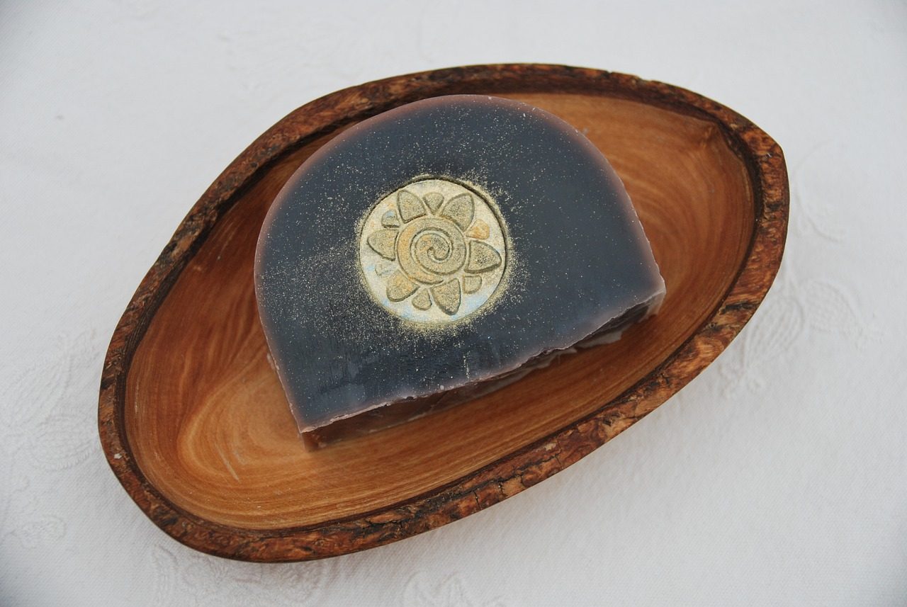 Porte savon bois