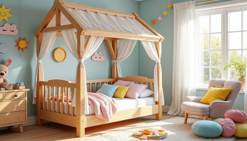 Transformez la chambre de votre enfant : Fabriquez un ciel de lit
